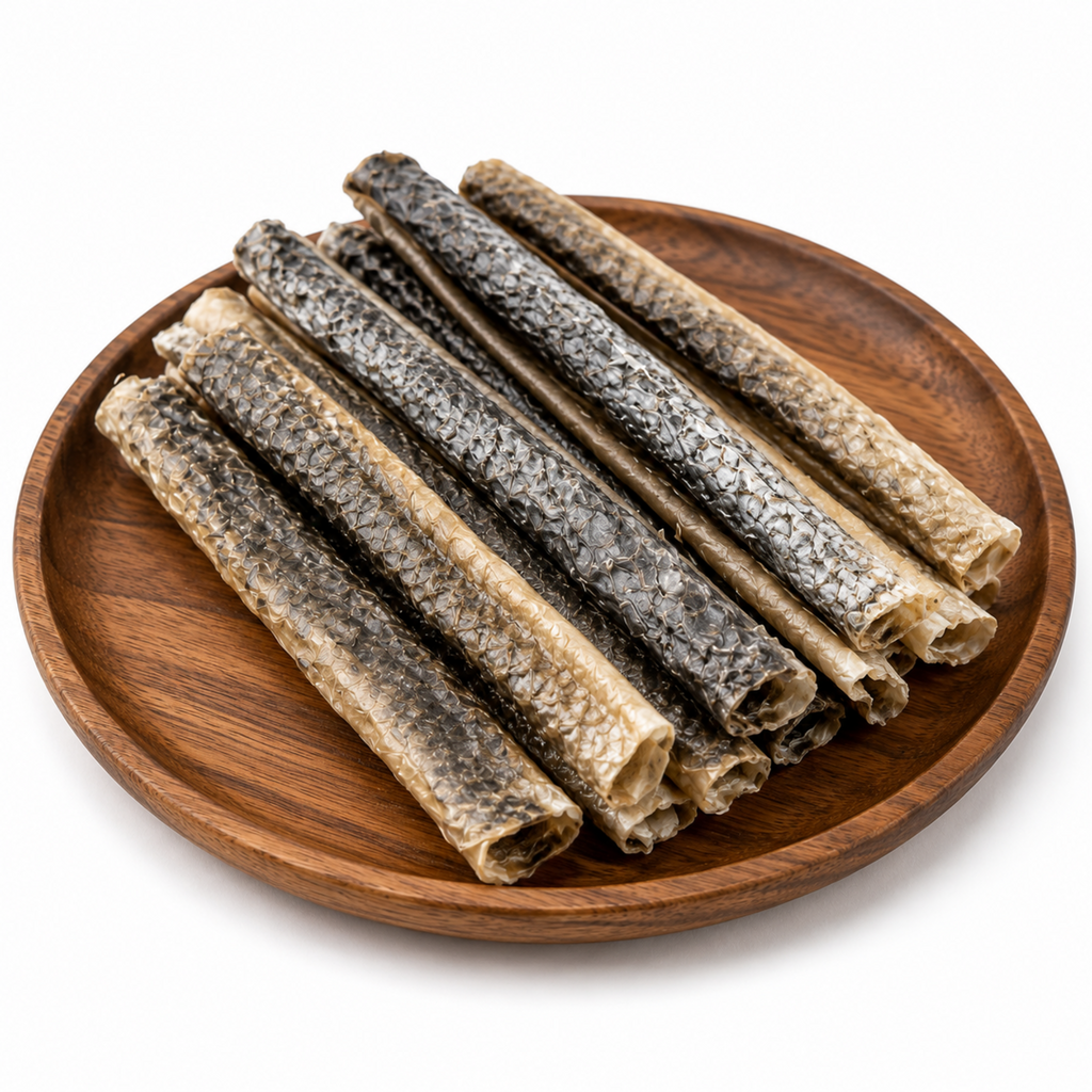 Dehydrated Salmon Skin Roll for Dogs & Cats (50g) | Natural Dog & Cat Treats
