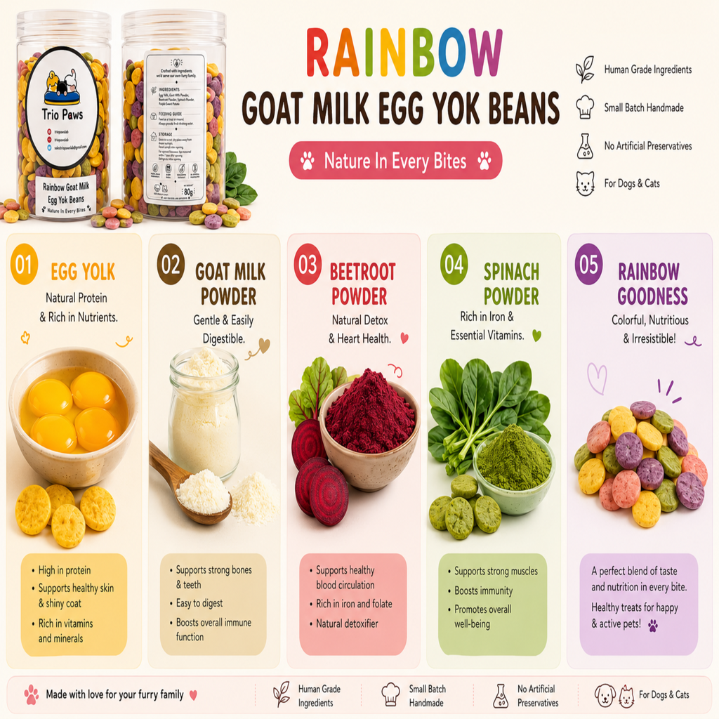 Rainbow Wellness Bites (60g) | Goat Milk Pet Treats