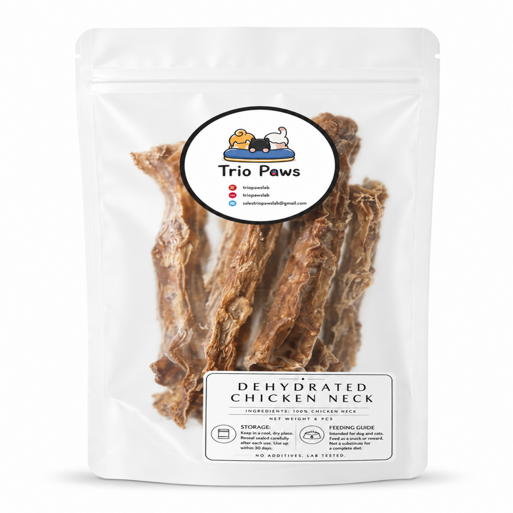 Dehydrated Chicken Neck Chew For Dog & Cat (6pcs) | Natural Treats