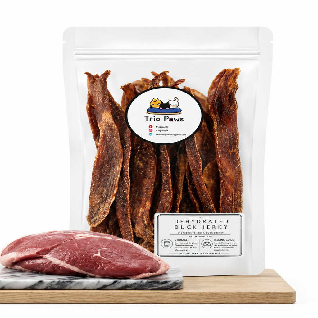 Dehydrated Duck Jerky for Dogs & Cats (50g) | Natural Dog & Cat Treats