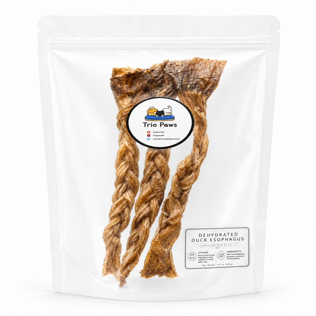 Braided Duck Esophagus Dog Chews (3pcs) | Natural Dog Treat