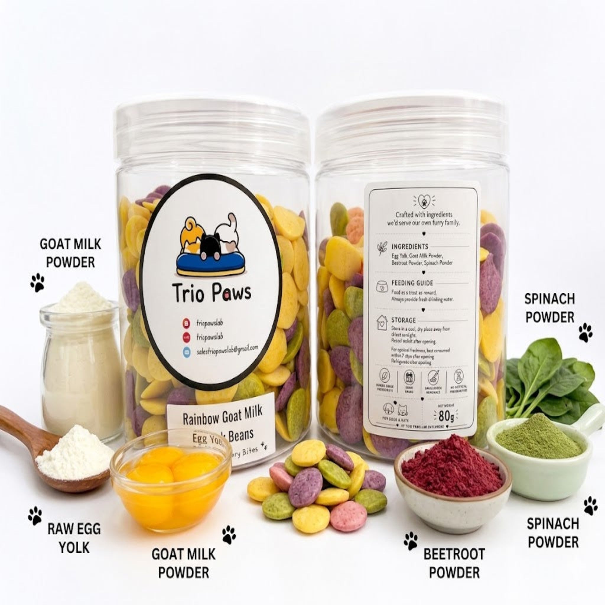 Rainbow Wellness Bites (60g) | Goat Milk Pet Treats